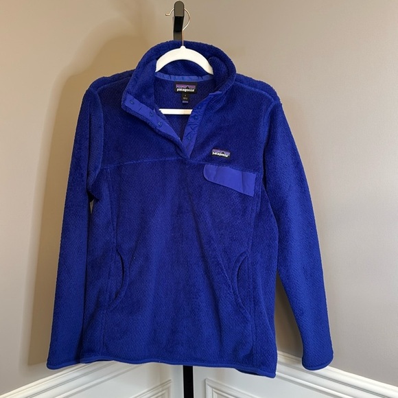 Patagonia women’s re-tool snap-T pullover in cobalt size large - Picture 1 of 7